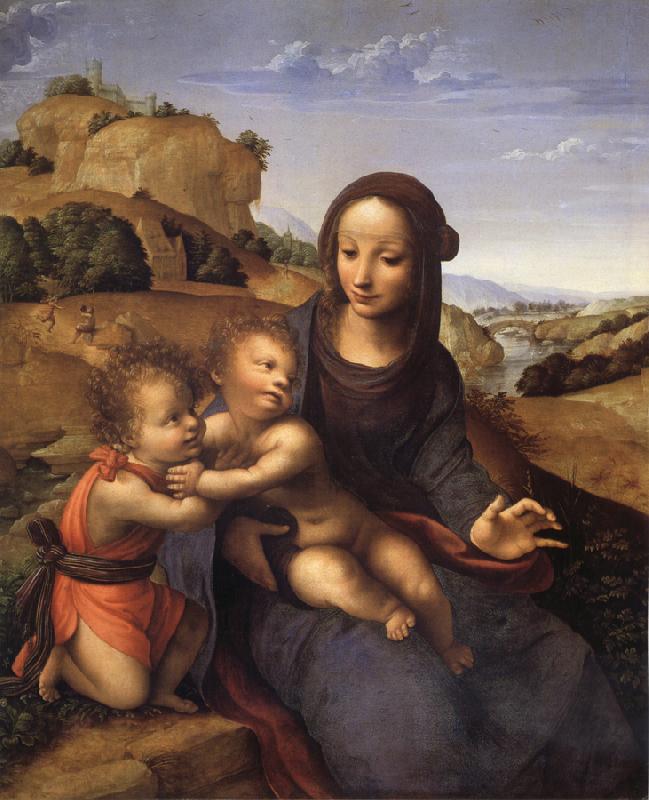 YANEZ DE LA ALMEDINA, Fernando Madonna and Child with Infant St.Fohn
